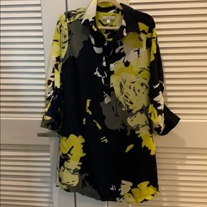 Banana Republic floral shirt dress